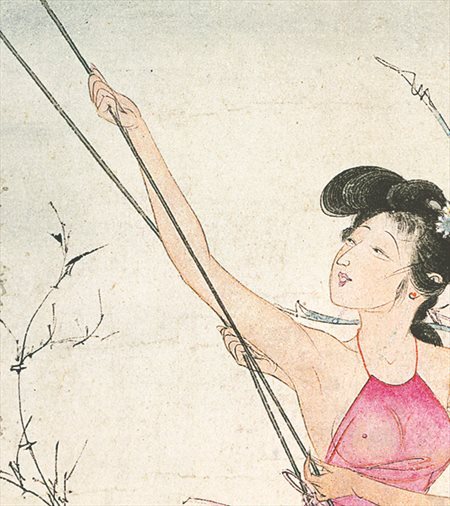 桃城-胡也佛的仕女画和最知名的金瓶梅秘戏图